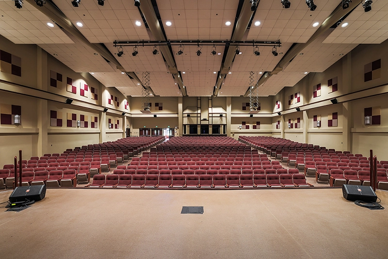 A view of the Marlboro Pee Dee Electric Cooperative Auditorium from the stage