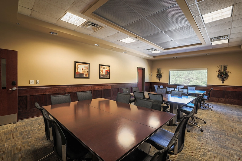 A view of the BB&T dining room in the SiMT building.