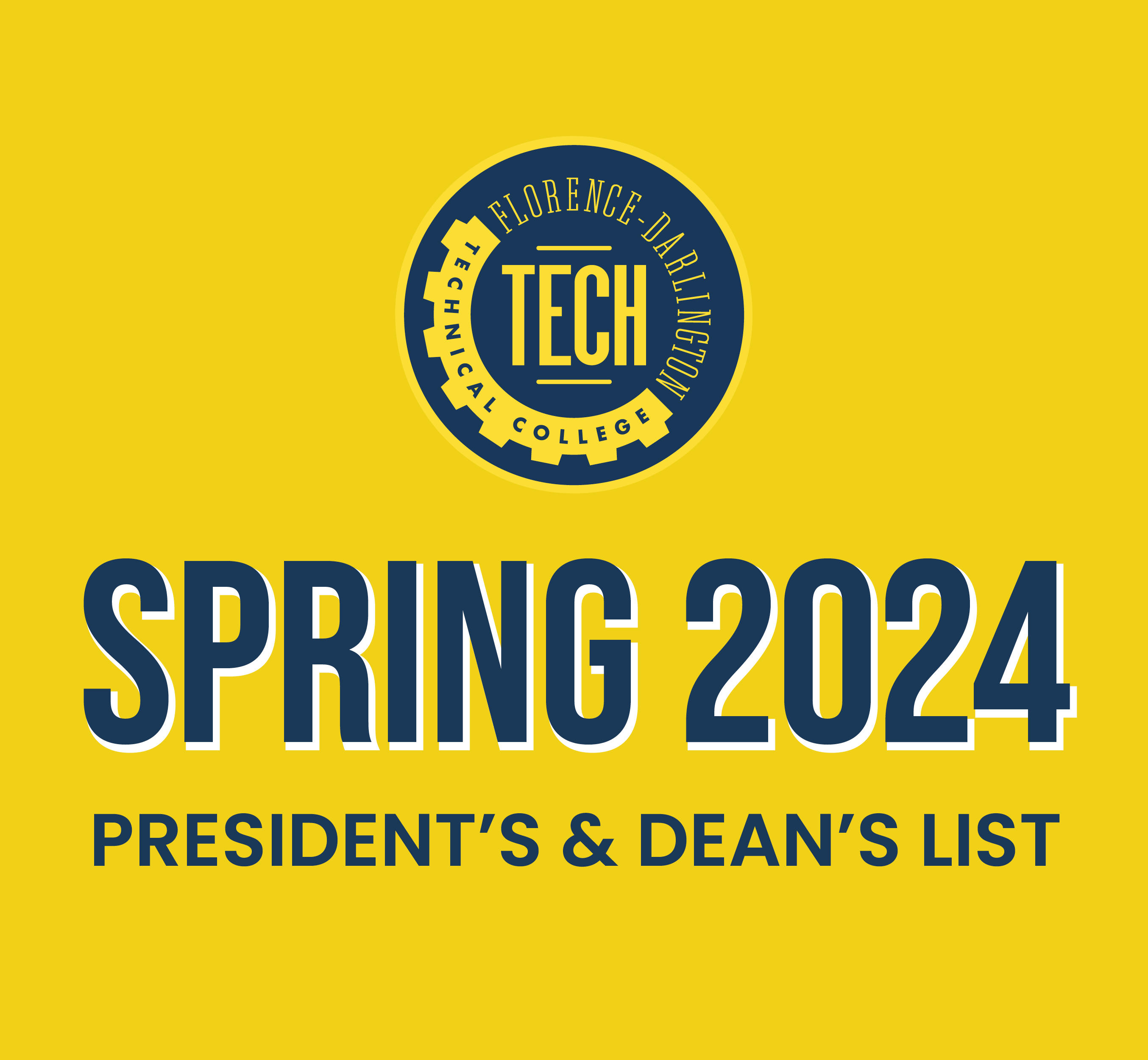 President's and Dean's Lists Spring 2024