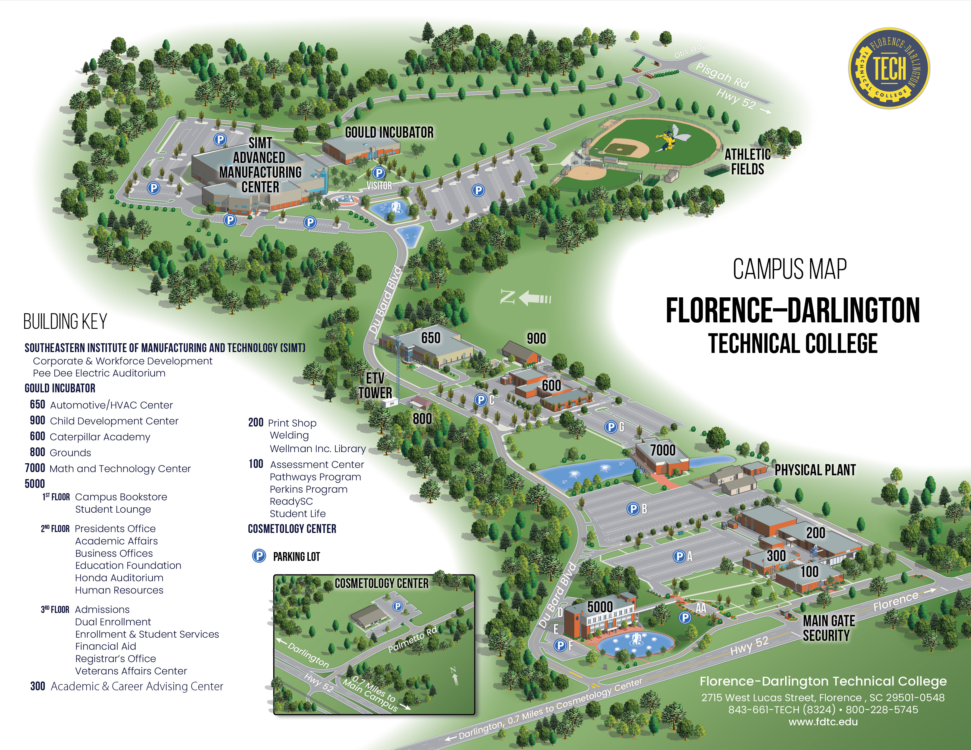 Map of the Main Campus