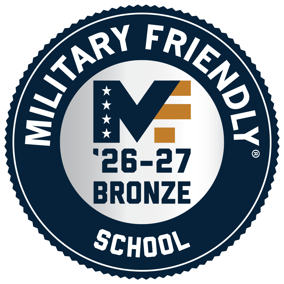 logo for military friendly designation