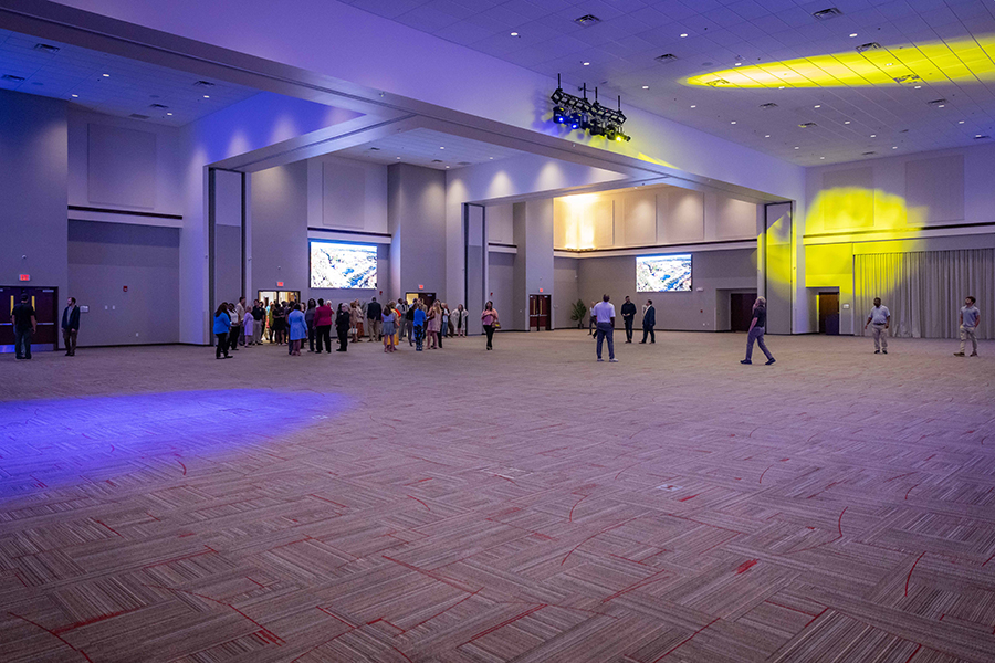 Inside the conference center